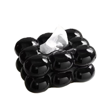 🌸 Soporte de Pañuelos de Cerámica con Cajón – Organizador de Servilletas y Toallas de Papel 🌸