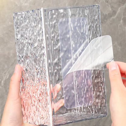 ❄️ Soporte para Papel Higiénico de Baño –✨ Estilo Glaciar Acrílico Montado en la Pared